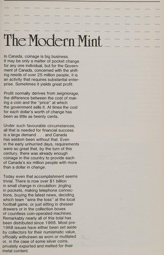 Striking Impressions: The Royal Canadian Mint and Canadian Coinage