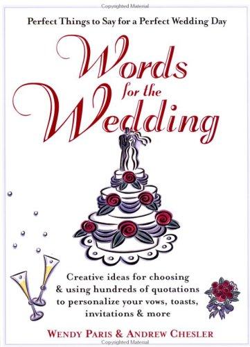 Words for the Wedding