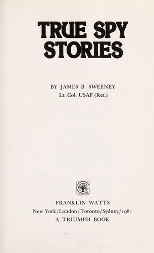 True Spy Stories