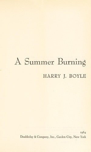 A Summer Burning