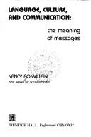 Language, Culture, and Communication