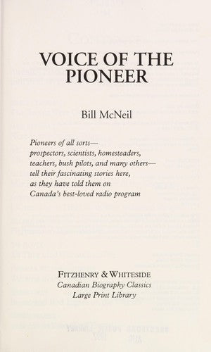 Voice of the Pioneer