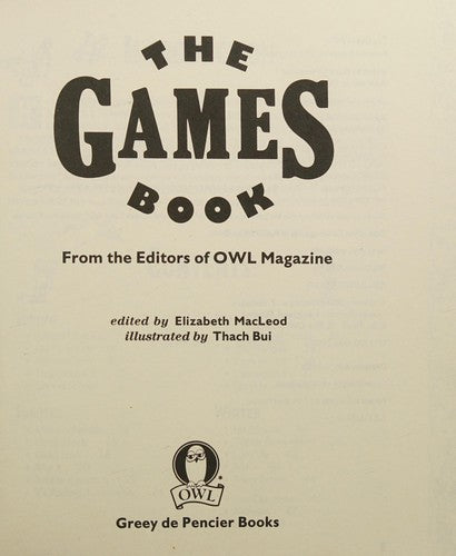 Games Book P 0920775543   [Op]