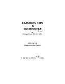 Teaching Tips and Techniques