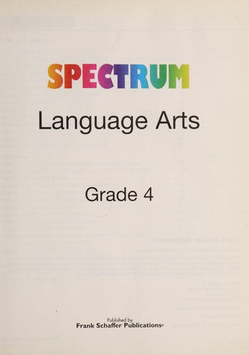 Spectrum:Language Arts Gr. 5