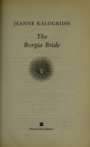 The Borgia Bride