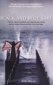 Black & Blue Sari