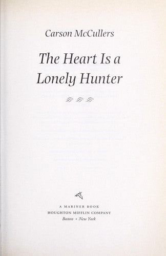 The HEART IS A LONELY HUNTER