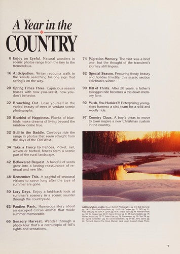 Title: A Year in the Country 1990: A Pictorial Tour Acros