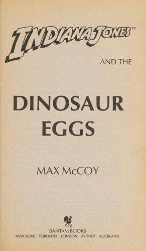 Indiana Jones and the Dinosaur Eggs